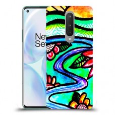 ויטראז 'תמונה כיסוי מגן קשיח מעוצב ל OnePlus 8 יחידה אחת סקרין מובייל