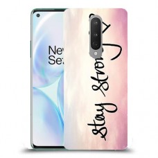 הישאר חזק כיסוי מגן קשיח מעוצב ל OnePlus 8 יחידה אחת סקרין מובייל