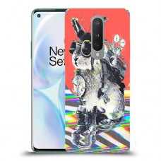 ארנבון מוזר כיסוי מגן קשיח מעוצב ל OnePlus 8 יחידה אחת סקרין מובייל