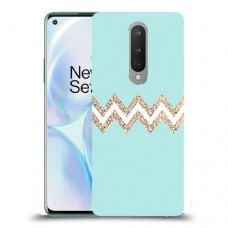 פסים בירוק כיסוי מגן קשיח מעוצב ל OnePlus 8 יחידה אחת סקרין מובייל