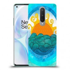 זריחה ליד הים כיסוי מגן קשיח מעוצב ל OnePlus 8 יחידה אחת סקרין מובייל