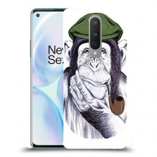 חשיבה קוף כיסוי מגן קשיח מעוצב ל OnePlus 8 יחידה אחת סקרין מובייל