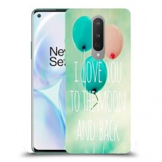 עד הירח ובחזרה כיסוי מגן קשיח מעוצב ל OnePlus 8 יחידה אחת סקרין מובייל