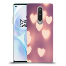 לבבות מעורפלים בחום כיסוי מגן קשיח מעוצב ל OnePlus 8 יחידה אחת סקרין מובייל