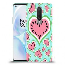 אבטיח אהבה כיסוי מגן קשיח מעוצב ל OnePlus 8 יחידה אחת סקרין מובייל