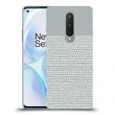נקודות לבנות אפור כיסוי מגן קשיח מעוצב ל OnePlus 8 יחידה אחת סקרין מובייל