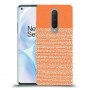 נקודות לבנות בכתום כיסוי מגן קשיח מעוצב ל OnePlus 8 יחידה אחת סקרין מובייל