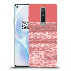 נקודות לבנות בורוד כיסוי מגן קשיח מעוצב ל OnePlus 8 יחידה אחת סקרין מובייל