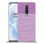 נקודות לבנות בסגול כיסוי מגן קשיח מעוצב ל OnePlus 8 יחידה אחת סקרין מובייל