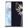 פרח לבן כיסוי מגן קשיח מעוצב ל OnePlus 8 יחידה אחת סקרין מובייל