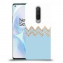 לבן כחול כיסוי מגן קשיח מעוצב ל OnePlus 8 יחידה אחת סקרין מובייל
