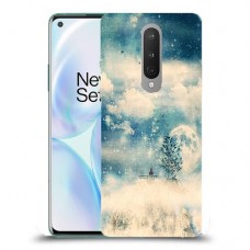יופי חורף כיסוי מגן קשיח מעוצב ל OnePlus 8 יחידה אחת סקרין מובייל