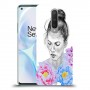 אישה בפרחים כיסוי מגן קשיח מעוצב ל OnePlus 8 יחידה אחת סקרין מובייל