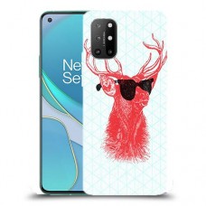 אדג אדום במשקפיים כיסוי מגן קשיח מעוצב ל OnePlus 8T יחידה אחת סקרין מובייל