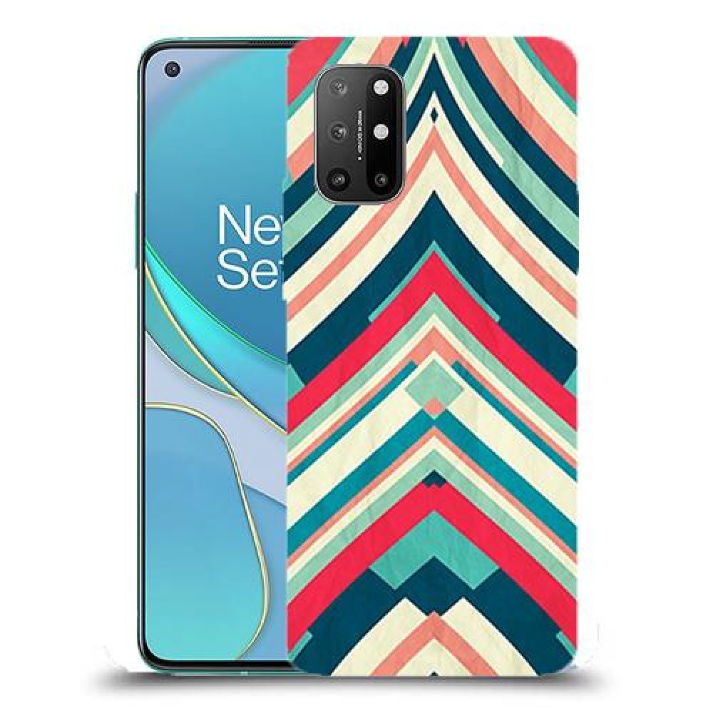 פסים בצבע כיסוי מגן קשיח מעוצב ל OnePlus 8T יחידה אחת סקרין מובייל