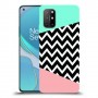 פסים במנטה ורוד כיסוי מגן קשיח מעוצב ל OnePlus 8T יחידה אחת סקרין מובייל