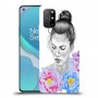אישה בפרחים כיסוי מגן קשיח מעוצב ל OnePlus 8T יחידה אחת סקרין מובייל