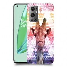 ג'ירפה נחמד כיסוי מגן קשיח מעוצב ל OnePlus 9 Pro יחידה אחת סקרין מובייל