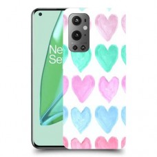 לבבות פסטל כיסוי מגן קשיח מעוצב ל OnePlus 9 Pro יחידה אחת סקרין מובייל