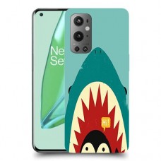 פינגווין בכריש כיסוי מגן קשיח מעוצב ל OnePlus 9 Pro יחידה אחת סקרין מובייל