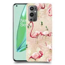 פלמינגו ורוד כיסוי מגן קשיח מעוצב ל OnePlus 9 Pro יחידה אחת סקרין מובייל