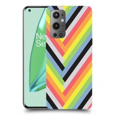 פסים קשת כיסוי מגן קשיח מעוצב ל OnePlus 9 Pro יחידה אחת סקרין מובייל