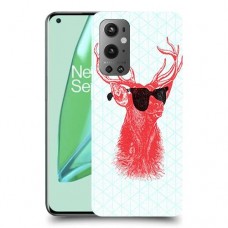 אדג אדום במשקפיים כיסוי מגן קשיח מעוצב ל OnePlus 9 Pro יחידה אחת סקרין מובייל