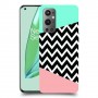פסים במנטה ורוד כיסוי מגן קשיח מעוצב ל OnePlus 9 Pro יחידה אחת סקרין מובייל