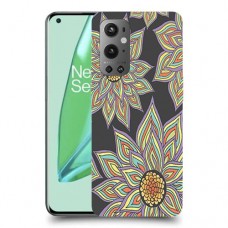 חמניות בשחור כיסוי מגן קשיח מעוצב ל OnePlus 9 Pro יחידה אחת סקרין מובייל