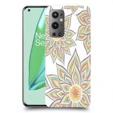 חמניות בלבן כיסוי מגן קשיח מעוצב ל OnePlus 9 Pro יחידה אחת סקרין מובייל