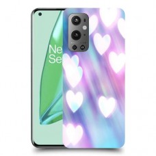 לבבות מעורפלים בכחול כיסוי מגן קשיח מעוצב ל OnePlus 9 Pro יחידה אחת סקרין מובייל