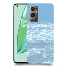 נקודות לבנות בכחול כיסוי מגן קשיח מעוצב ל OnePlus 9 Pro יחידה אחת סקרין מובייל