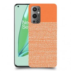 נקודות לבנות בכתום כיסוי מגן קשיח מעוצב ל OnePlus 9 Pro יחידה אחת סקרין מובייל