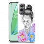 אישה בפרחים כיסוי מגן קשיח מעוצב ל OnePlus 9 Pro יחידה אחת סקרין מובייל