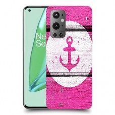 עוגן ורוד מעץ כיסוי מגן קשיח מעוצב ל OnePlus 9 Pro יחידה אחת סקרין מובייל