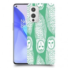 ינשופים על ירוק כיסוי מגן קשיח מעוצב ל OnePlus 9 יחידה אחת סקרין מובייל