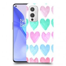 לבבות פסטל כיסוי מגן קשיח מעוצב ל OnePlus 9 יחידה אחת סקרין מובייל