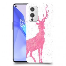 צבי ורוד כיסוי מגן קשיח מעוצב ל OnePlus 9 יחידה אחת סקרין מובייל