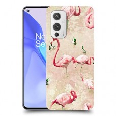 פלמינגו ורוד כיסוי מגן קשיח מעוצב ל OnePlus 9 יחידה אחת סקרין מובייל