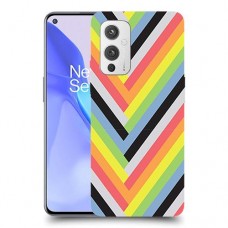 פסים קשת כיסוי מגן קשיח מעוצב ל OnePlus 9 יחידה אחת סקרין מובייל