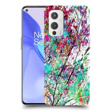 באביב בסגול כיסוי מגן קשיח מעוצב ל OnePlus 9 יחידה אחת סקרין מובייל