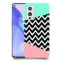 פסים במנטה ורוד כיסוי מגן קשיח מעוצב ל OnePlus 9 יחידה אחת סקרין מובייל