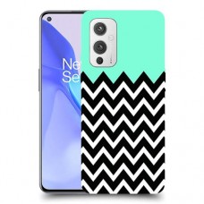 פסים במנטה כיסוי מגן קשיח מעוצב ל OnePlus 9 יחידה אחת סקרין מובייל