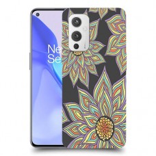 חמניות בשחור כיסוי מגן קשיח מעוצב ל OnePlus 9 יחידה אחת סקרין מובייל