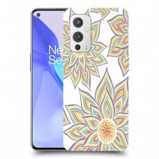 חמניות בלבן כיסוי מגן קשיח מעוצב ל OnePlus 9 יחידה אחת סקרין מובייל
