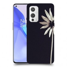 פרח לבן כיסוי מגן קשיח מעוצב ל OnePlus 9 יחידה אחת סקרין מובייל