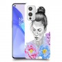 אישה בפרחים כיסוי מגן קשיח מעוצב ל OnePlus 9 יחידה אחת סקרין מובייל