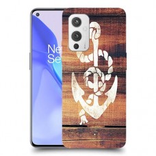 עוגן מעץ כיסוי מגן קשיח מעוצב ל OnePlus 9 יחידה אחת סקרין מובייל