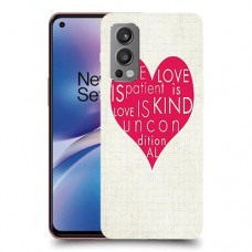 אהבה היא אדיבה כיסוי מגן קשיח מעוצב ל OnePlus Nord 2 5G יחידה אחת סקרין מובייל