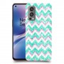 גיאומטריה טורקיז כיסוי מגן קשיח מעוצב ל OnePlus Nord 2 5G יחידה אחת סקרין מובייל